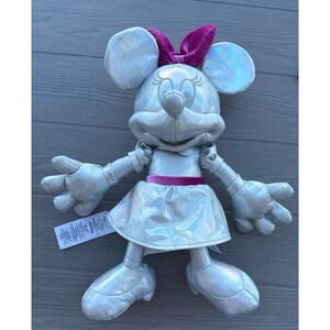 Disney Minnie 100 Adventure Series Silver Minnie Doll  Plush‎ Doll Toys 13 Inch